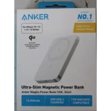 SALE OUT. SALE OUT. Power Bank MagGo 10000 mAh White DAMAGED SEAL STICKER