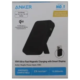SALE OUT. Anker 633 Magnetic Wireless Power Bank with 27W USB C port A1654G11 10000 mAh Black DAMAGED