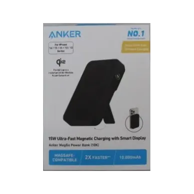 SALE OUT. Anker 633 Magnetic Wireless Power Bank with 27W USB C port A1654G11 10000 mAh Black DAMAGED