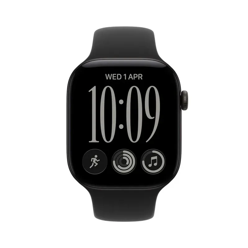 Apple Watch 12 5G 42mm Black Alu, Black Sport Band - S/M