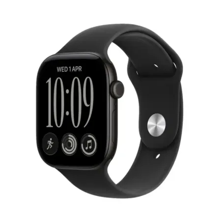 Apple Watch 12 GPS 46mm Black Alu, Black Sport Band - S/M