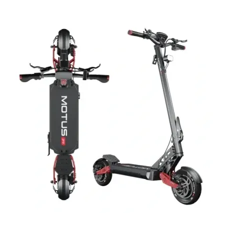 Электросамокат MOTUS Daytona 10 13,5 А·ч чёрный, красный