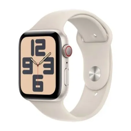 Apple Watch SE 2nd Gen GPS + Cellular 44mm Starlight Alu Case, Starlight Sport Band S/M EU MRHJ3