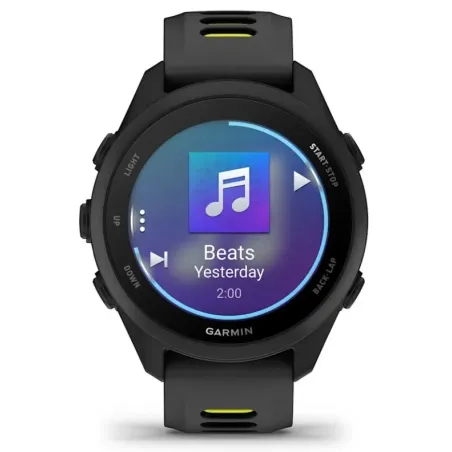 Garmin Forerunner 170 Music 3.05 cm (1.2") AMOLED 42 mm Digital 390 x 390 pixels Touchscreen Black GPS (satellite)