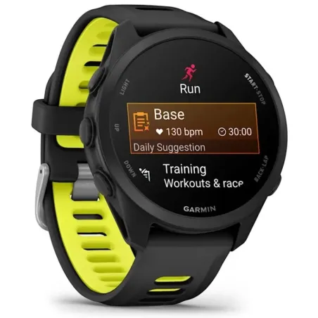 Garmin Forerunner 170 Music 3.05 cm (1.2") AMOLED 42 mm Digital 390 x 390 pixels Touchscreen Black GPS (satellite)