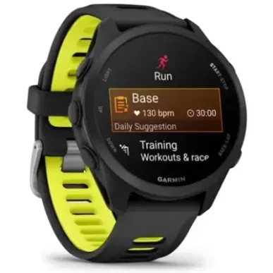 Garmin Forerunner 170 Music 3.05 cm (1.2") AMOLED 42 mm Digital 390 x 390 pixels Touchscreen Black GPS (satellite)