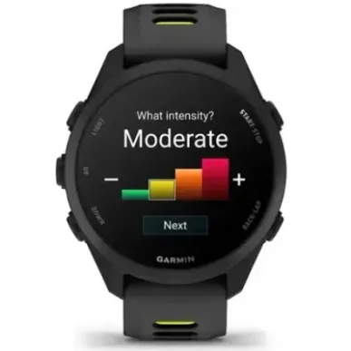 Garmin Forerunner 170 Music 3.05 cm (1.2") AMOLED 42 mm Digital 390 x 390 pixels Touchscreen Black GPS (satellite)