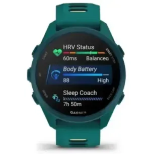 Garmin Forerunner 170 Music 3.05 cm (1.2") AMOLED 42 mm Digital 390 x 390 pixels Touchscreen Green GPS (satellite)