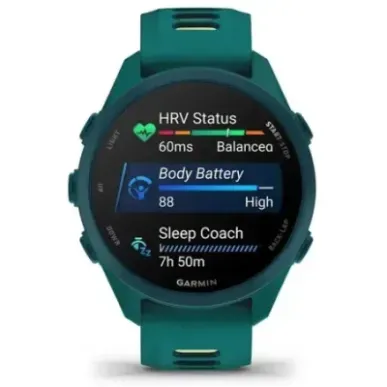 Garmin Forerunner 170 Music 3.05 cm (1.2") AMOLED 42 mm Digital 390 x 390 pixels Touchscreen Green GPS (satellite)