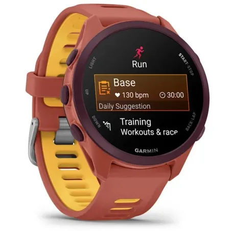 Garmin Forerunner 170 Music 3.05 cm (1.2") AMOLED 42 mm Digital 390 x 390 pixels Touchscreen Pink GPS (satellite)
