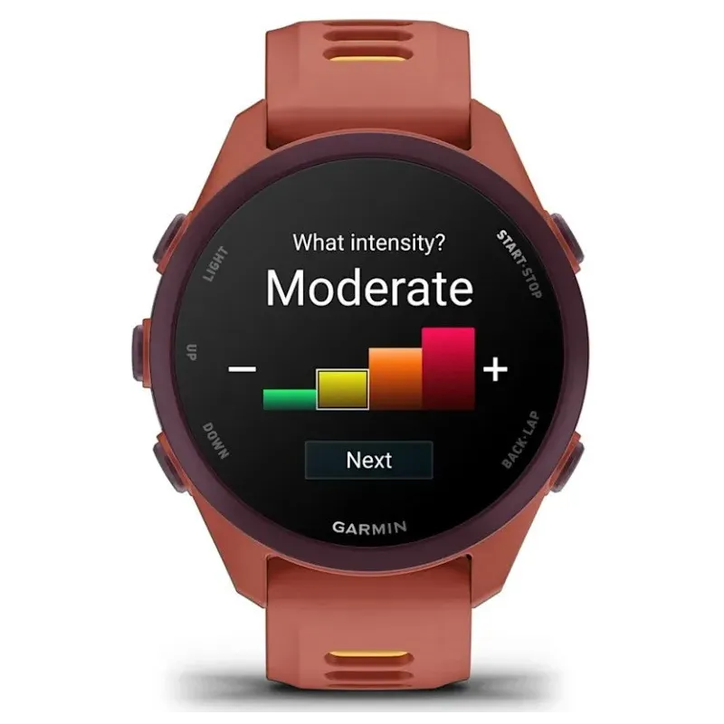 Garmin Forerunner 170 Music 3.05 cm (1.2") AMOLED 42 mm Digital 390 x 390 pixels Touchscreen Pink GPS (satellite)