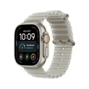 Apple Watch Ultra 4 (2026) GPS + Cellular 5G 49mm Natural Titanium Case with Translucent Grey Ocean Band EU MJAD4