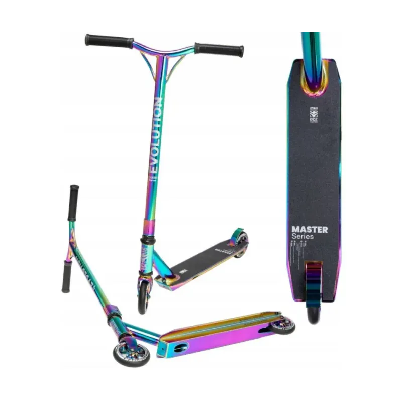 Ультра яркий трюковый самокат Master Neo Chrome 110mm