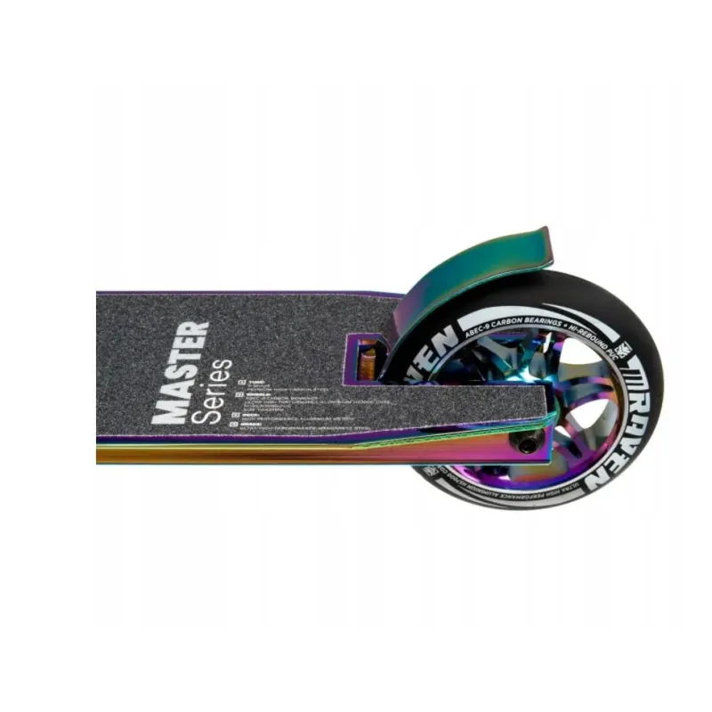 Ультра яркий трюковый самокат Master Neo Chrome 110mm