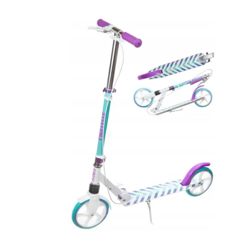 Самокат с передним амортизатором и ручным тормозом Raven Pastelle Pro 200mm