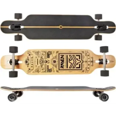 Longboard Raven Solid (pikk), ABEC9, 70mm