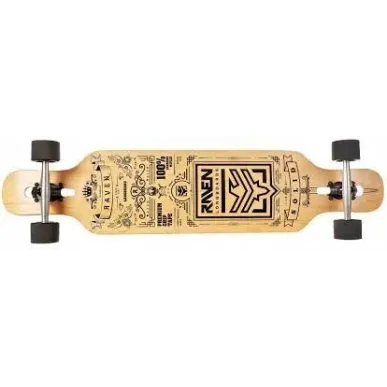 Longboard Raven Solid (pikk), ABEC9, 70mm