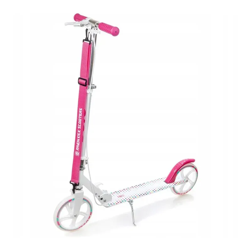 Большие колеса и ручной тормоз - самокат Dots 200mm