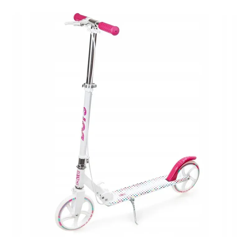 Большие колеса и ручной тормоз - самокат Dots 200mm