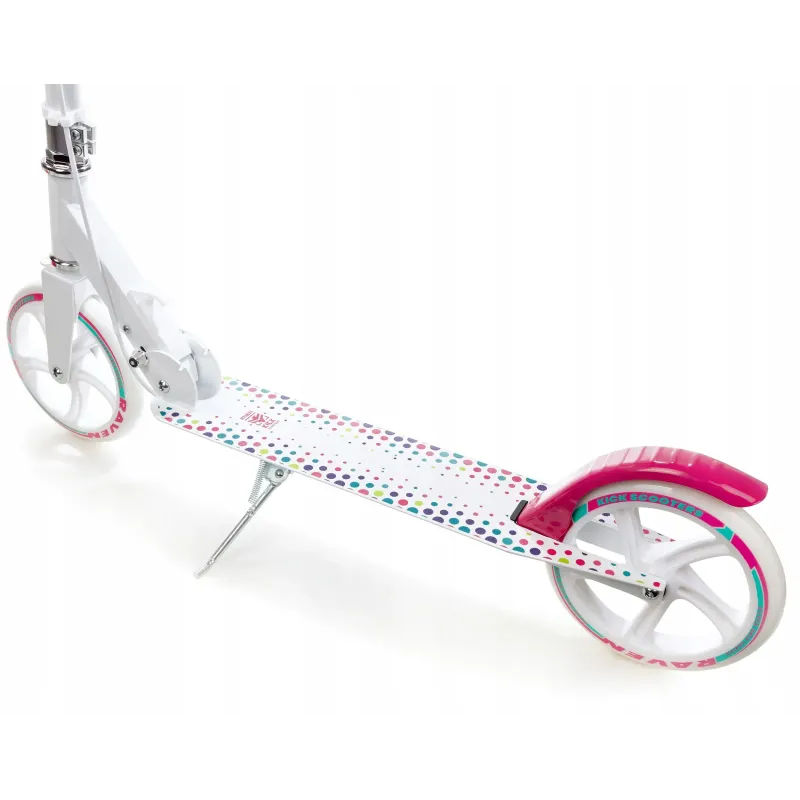 Большие колеса и ручной тормоз - самокат Dots 200mm