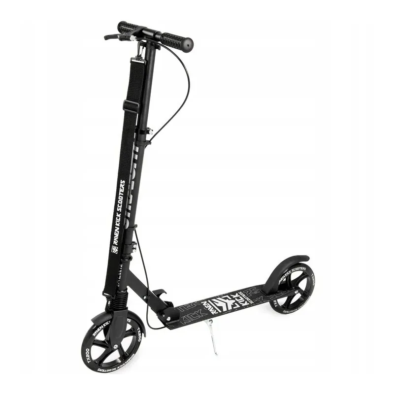 Самокат с амортизацией Raven Straight Pro 200mm с ручным тормозом