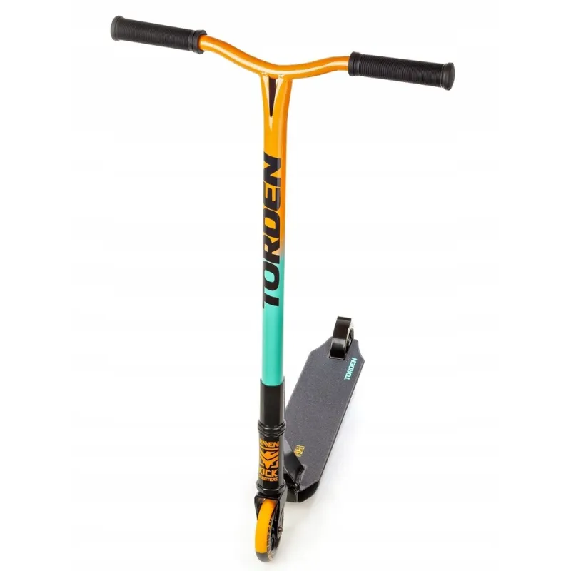 Особо прочный трюковый самокат Torden  оранжево/минтоловый 110мм