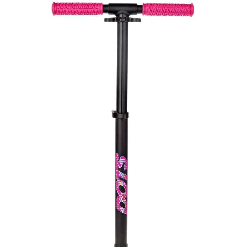 Самокат с большими колесами Raven Dots 200mm Черно-розовый