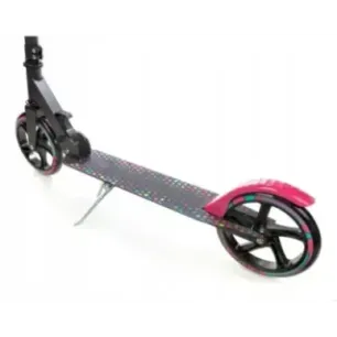 Самокат с большими колесами Raven Dots 200mm Черно-розовый