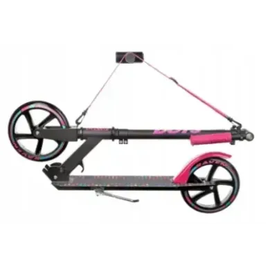 Самокат с большими колесами Raven Dots 200mm Черно-розовый