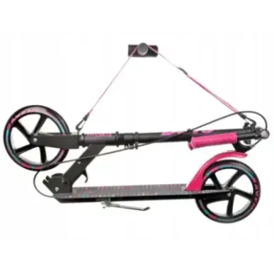 Самокат с ручным тормозом Raven Dots Black 200mm