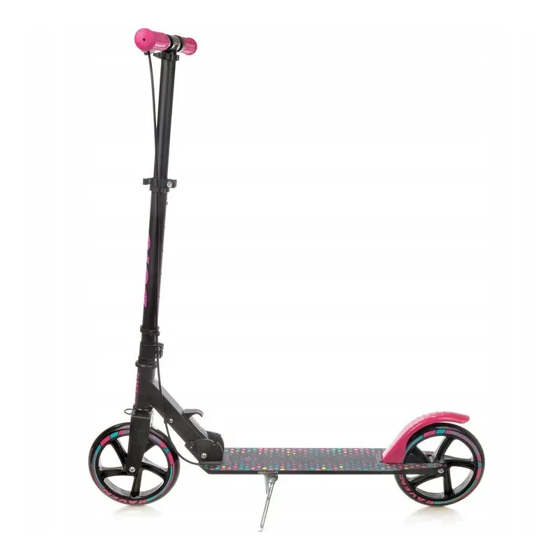 Самокат с ручным тормозом Raven Dots Black 200mm