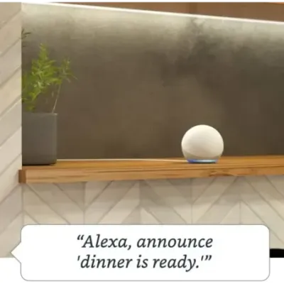 Amazon Echo Dot (4th Gen) glacier white (B7W64E)