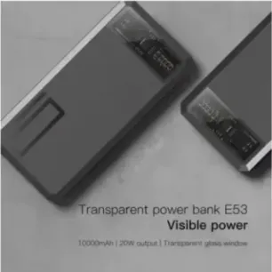 Orsen E53 Power Bank 10000mAh grey