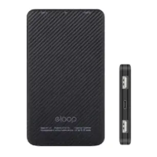 Eloop E30 Mobile Power Bank 5000mAh black