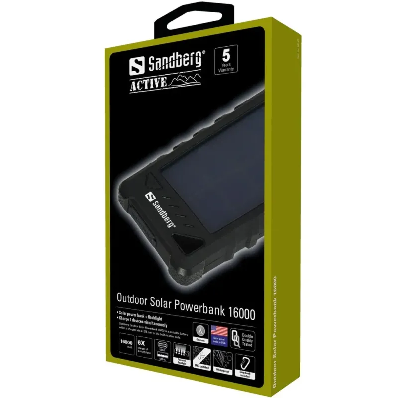 Sandberg 420-35 Outdoor Solar Powerbank 16000