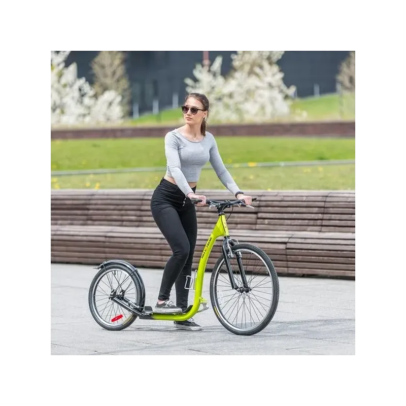 СКУТЕР WHS260 ЗЕЛЕНЫЙ НАКАЧНЫЕ КОЛЕСА 20/16 ДЮЙМОВ NILS EXTREME