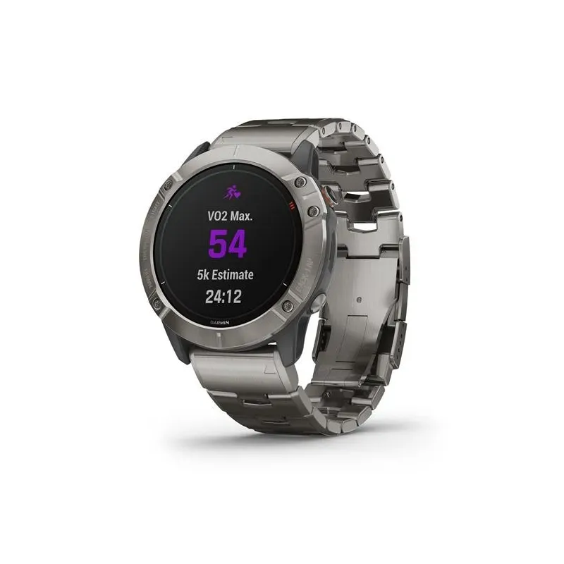 fenix 6X Solar Titanium w/Ti Band