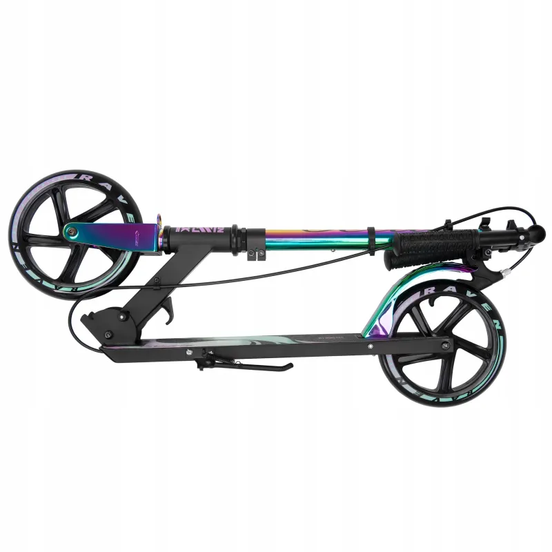 Самокат с большими колесами Raven Celia Black 200mm с ручным тормозом