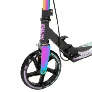 Самокат с большими колесами Raven Celia Black 200mm с ручным тормозом
