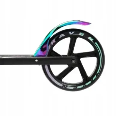 Самокат с большими колесами Raven Celia Black 200mm с ручным тормозом
