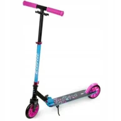 Складной самокат Elena Black 145мм LED колеса