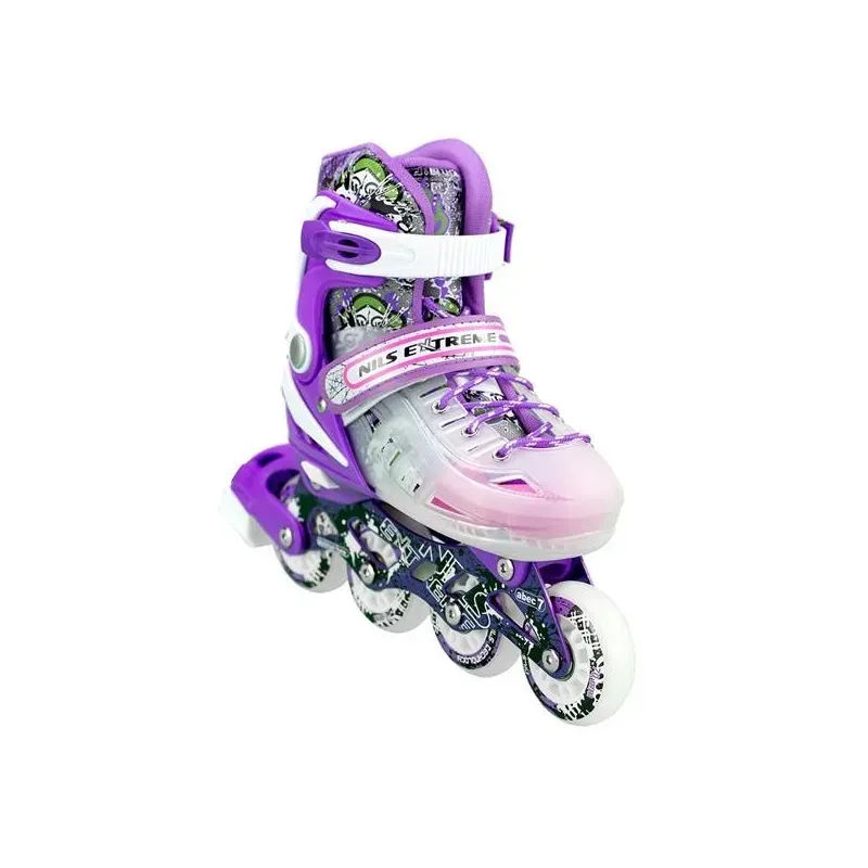 РИН-ЛИНЕЙНЫЕ КОНЬКИ NJ1812 A PURPLE РАЗМЕР S NILS EXTREME