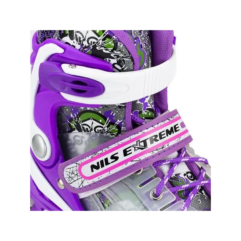 РИН-ЛИНЕЙНЫЕ КОНЬКИ NJ1812 A PURPLE РАЗМЕР S NILS EXTREME