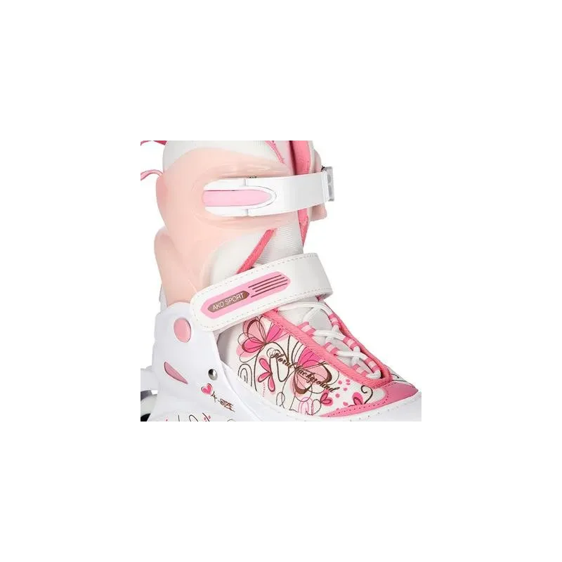 AKO-RD042 РОЗОВЫЕ РОЛИКОВЫЕ КОНЬКИ