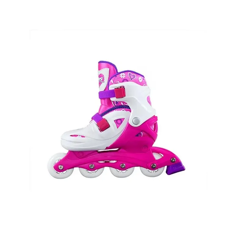 NJ/NA0321 A VALGE-ROOSA SUURUS S (26-30) IN-LINE RUISID NILS EXTREME