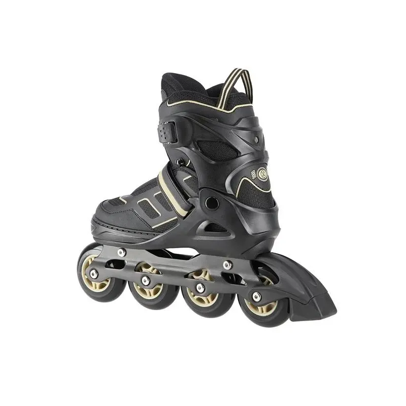 NA14174 A ЧЕРНО-БЕЖЕВЫЕ РОЛИКОВЫЕ КОНЬКИ РАЗМЕР L NILS EXTREME