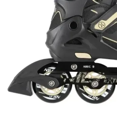 NA14174 A ЧЕРНО-БЕЖЕВЫЕ РОЛИКОВЫЕ КОНЬКИ РАЗМЕР L NILS EXTREME