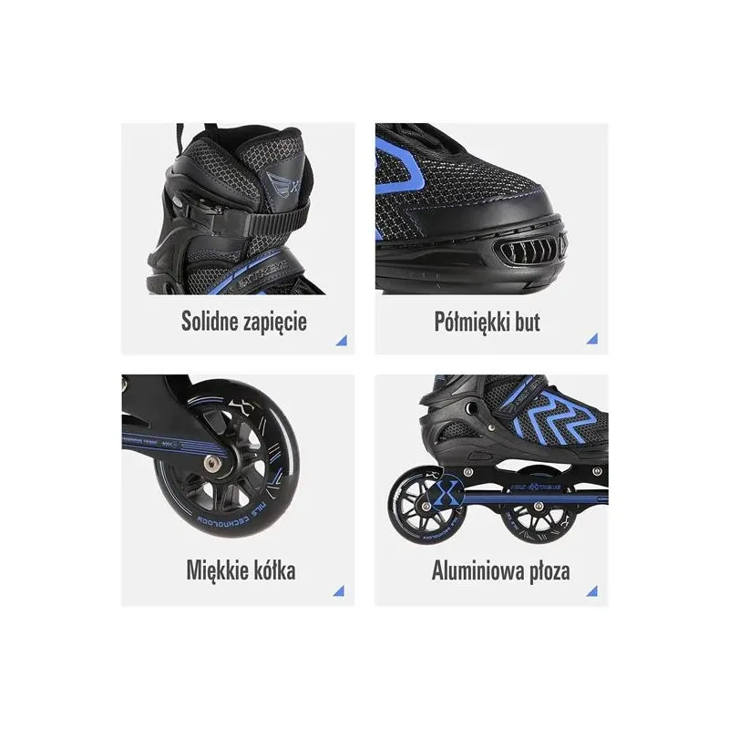 NA19318 MUST-SININE SUURUS L (39-42) IN-LINE RUISID NILS EXTREME