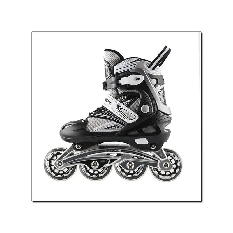 NA0326 A ЧЕРНЫЕ РОЛИКОВЫЕ КОНЬКИ РАЗМЕР S (30-33) NILS