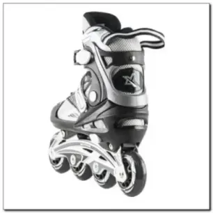 NA0326 A ЧЕРНЫЕ РОЛИКОВЫЕ КОНЬКИ РАЗМЕР S (30-33) NILS